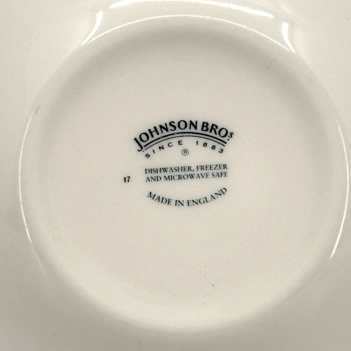 Johnson Brothers Indies Blue Set of 2 Cereal Bowls England Blue White Ironstone