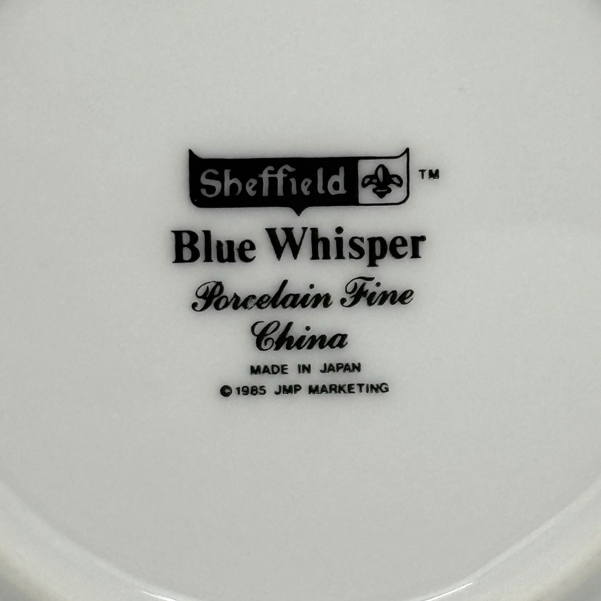 Set of 4 DESSERT BOWLS Sheffield 1985 BLUE WHISPER Porcelain Fine China 5 5/8”