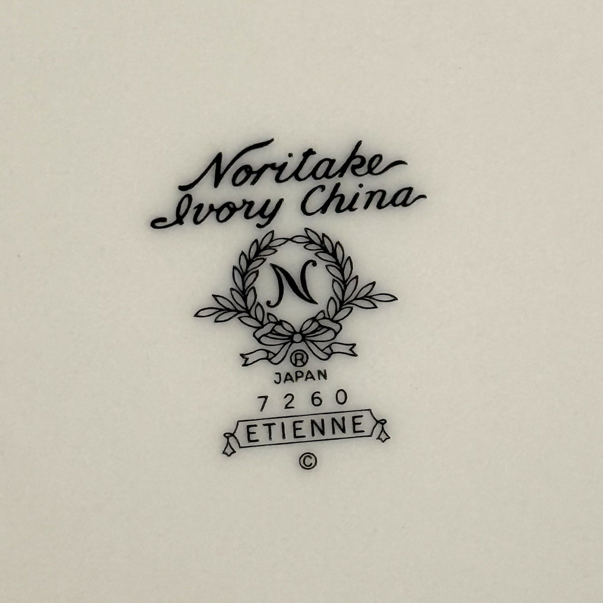 Set of 4 Noritake Ivory China ETIENNE 6 1/2" BREAD & BUTTER PLATES #7260 Japan