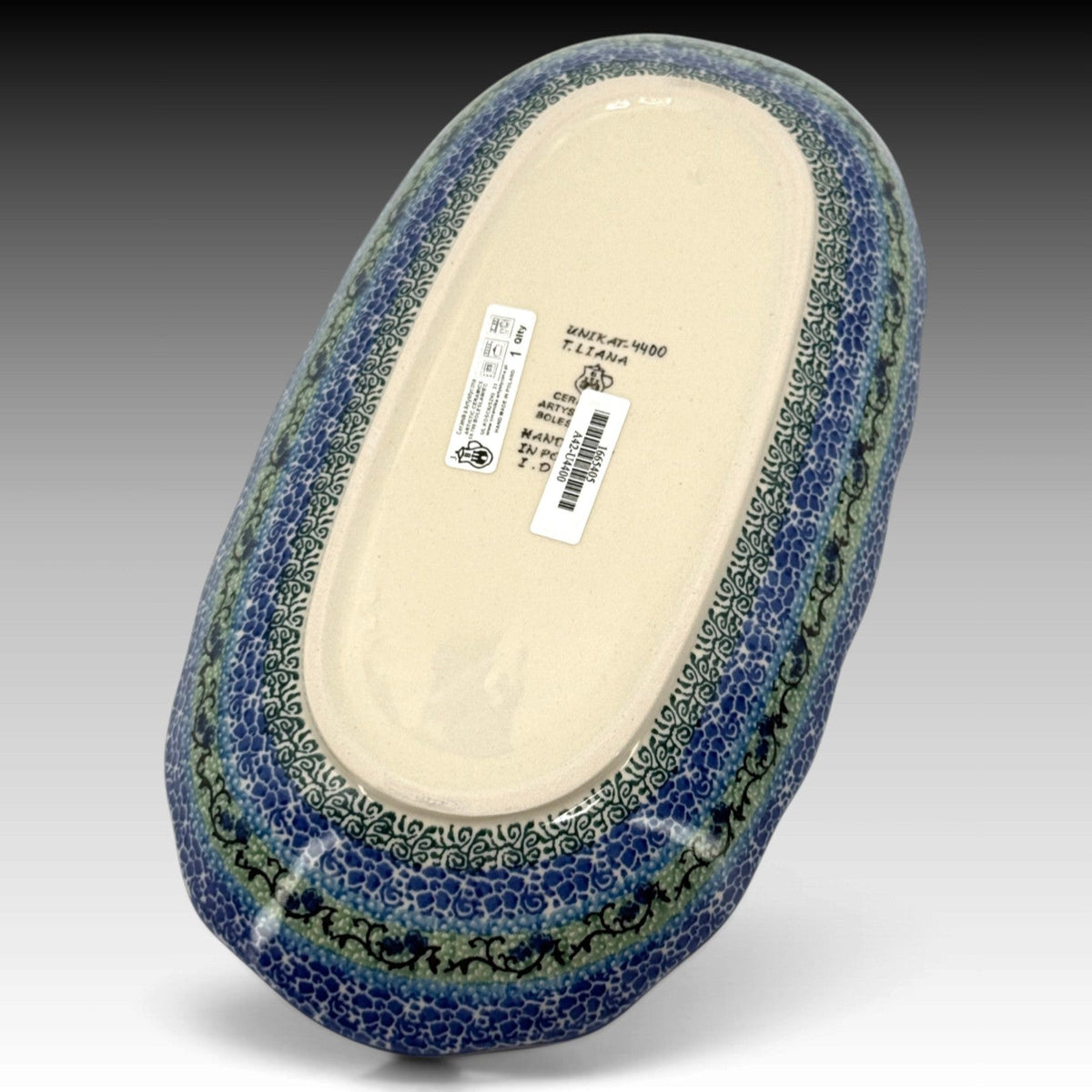Splendid Meadow scalloped oval tray view 4