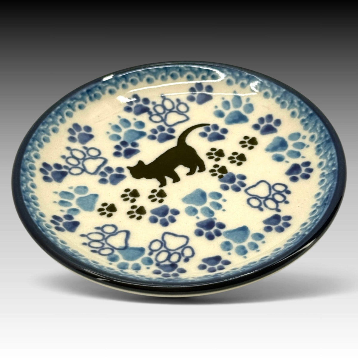 Ceramika Artystyczna Polish Pottery 4" Mini Plate Boo Boo Kitty view 2