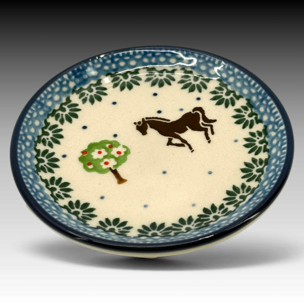 Ceramika Artystyczna Polish Pottery 4" Mini Plate Mackintosh view 2