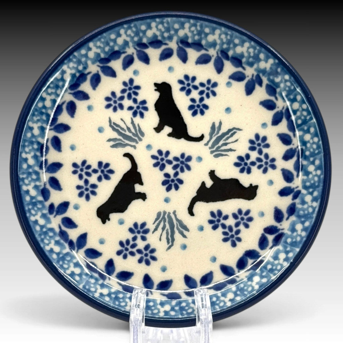 Ceramika Artystyczna Polish Pottery 4" Mini Plate Buddy view 1