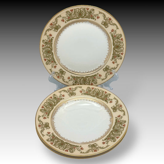 Trio of 8.5" Charles Ahrenfeldt Limoges Plates - Antique French Porcelain