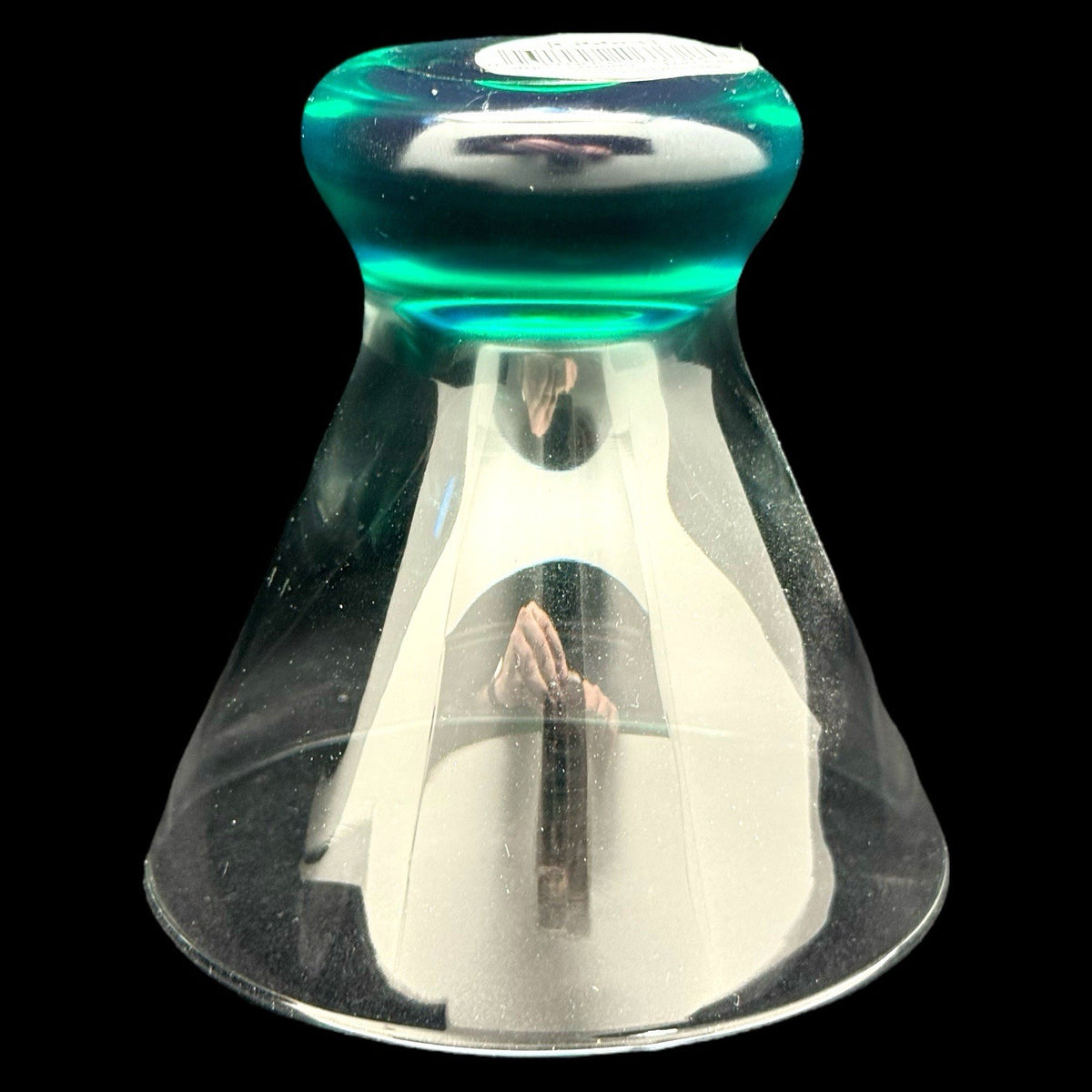 LIBBEY Green Hots Martini Glasses Set of 4 GREEN Base Holiday Cocktail Barware