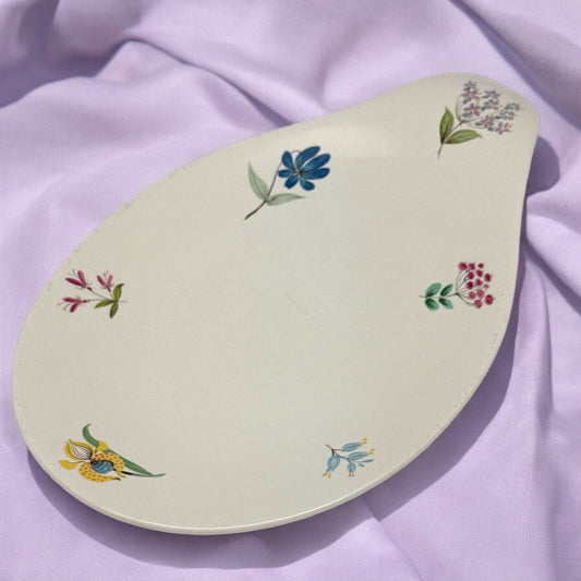 HALL Eva Zeisel HALLCRAFT HALL BOUQUET Lugged SERVING PLATTER  (1952-1957)