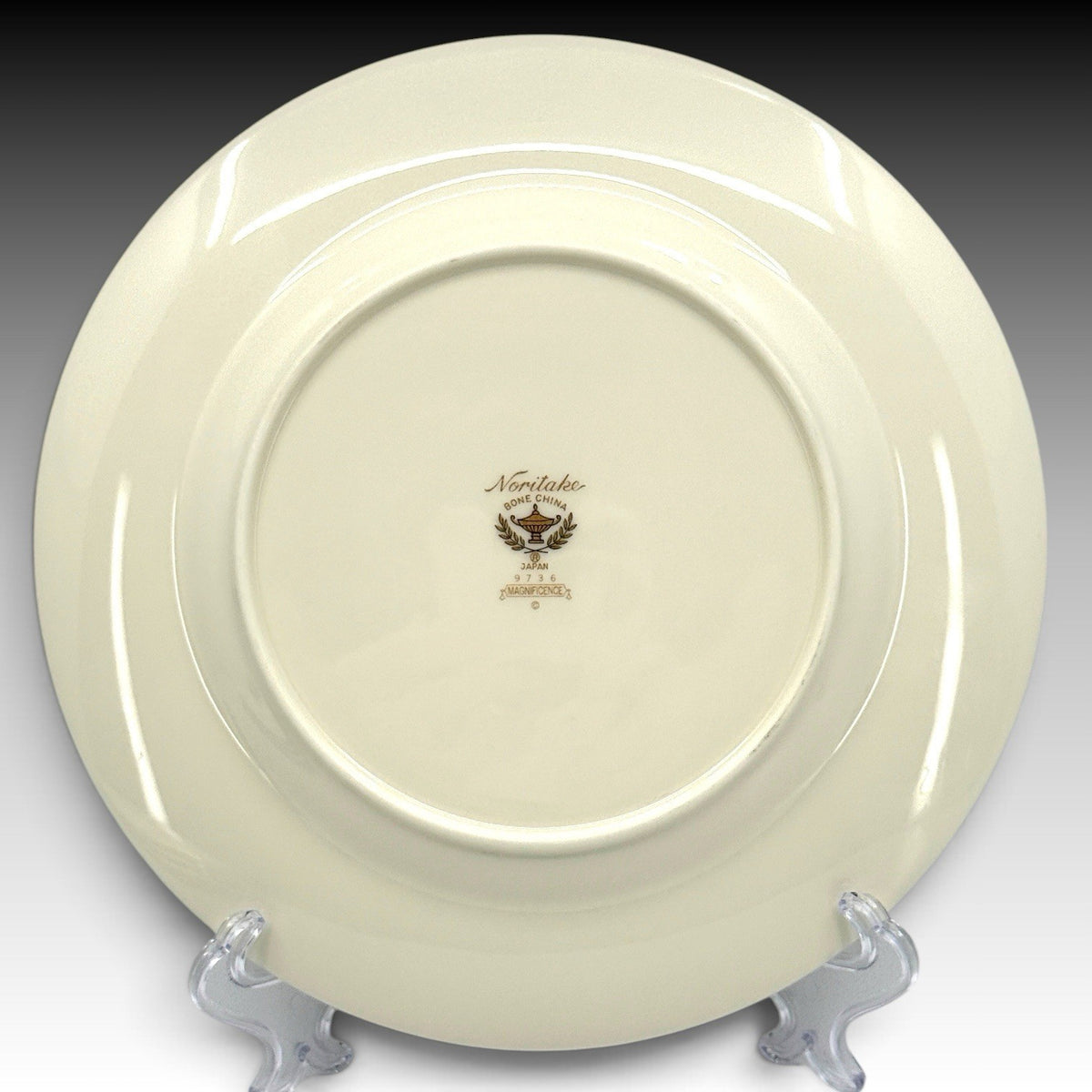 Noritake Magnificence 9736 Bone China Salad Plates Set 5 Gold Trim Japan 8.25"