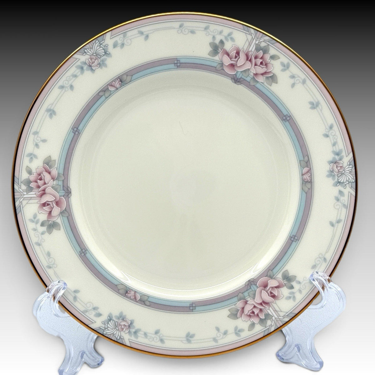 Noritake Magnificence 9736 Bread & Butter Plates Set 5 Bone China Gold Trim 6.5"