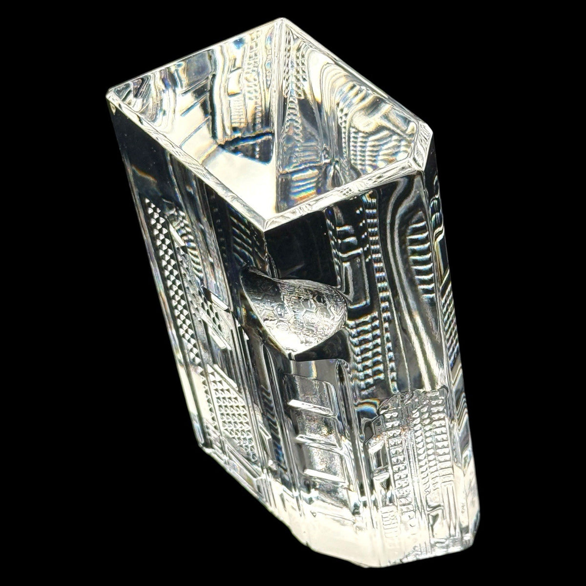 WATERFORD Crystal 2008 TIMES SQUARE 100th Anniversary Prism Paperweight Ireland