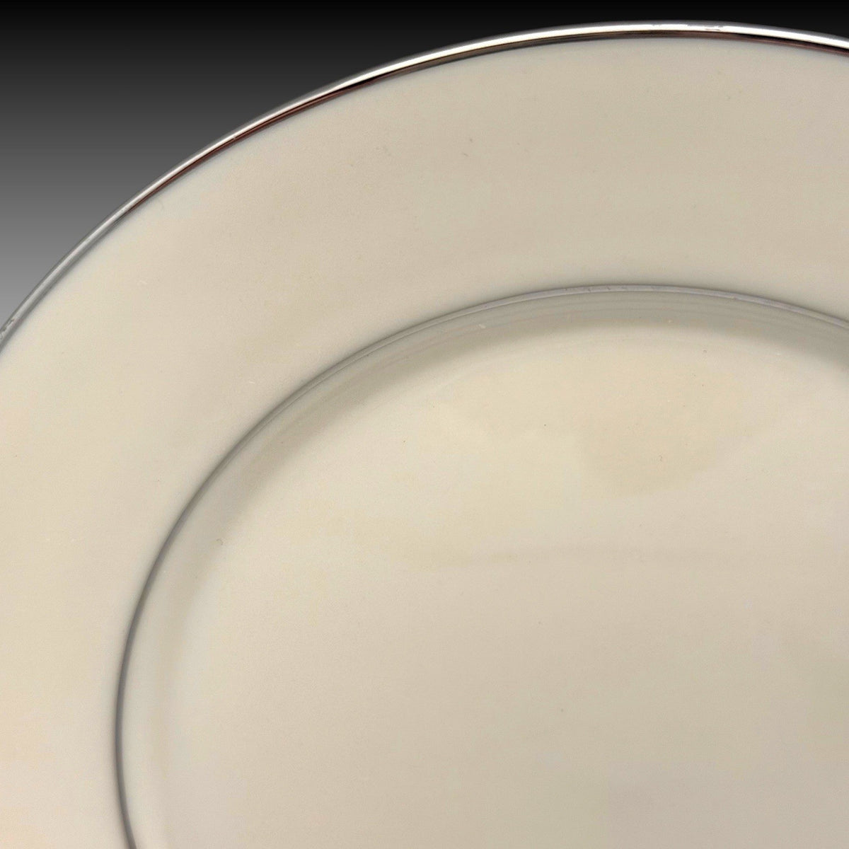 Group of 4 Lenox Maywood Platinum Trim Bread Plates 6.5" Cosmopolitan Collection