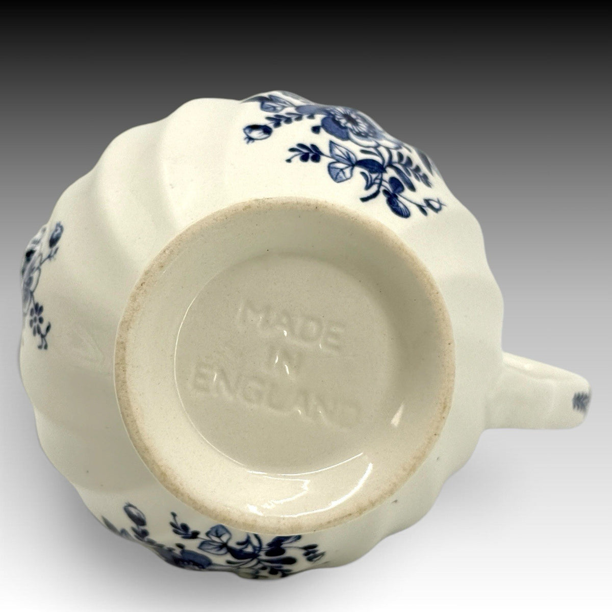 Johnson Brothers Indies Blue Creamer & Lidded Sugar Bowl England Vintage Set 2pc