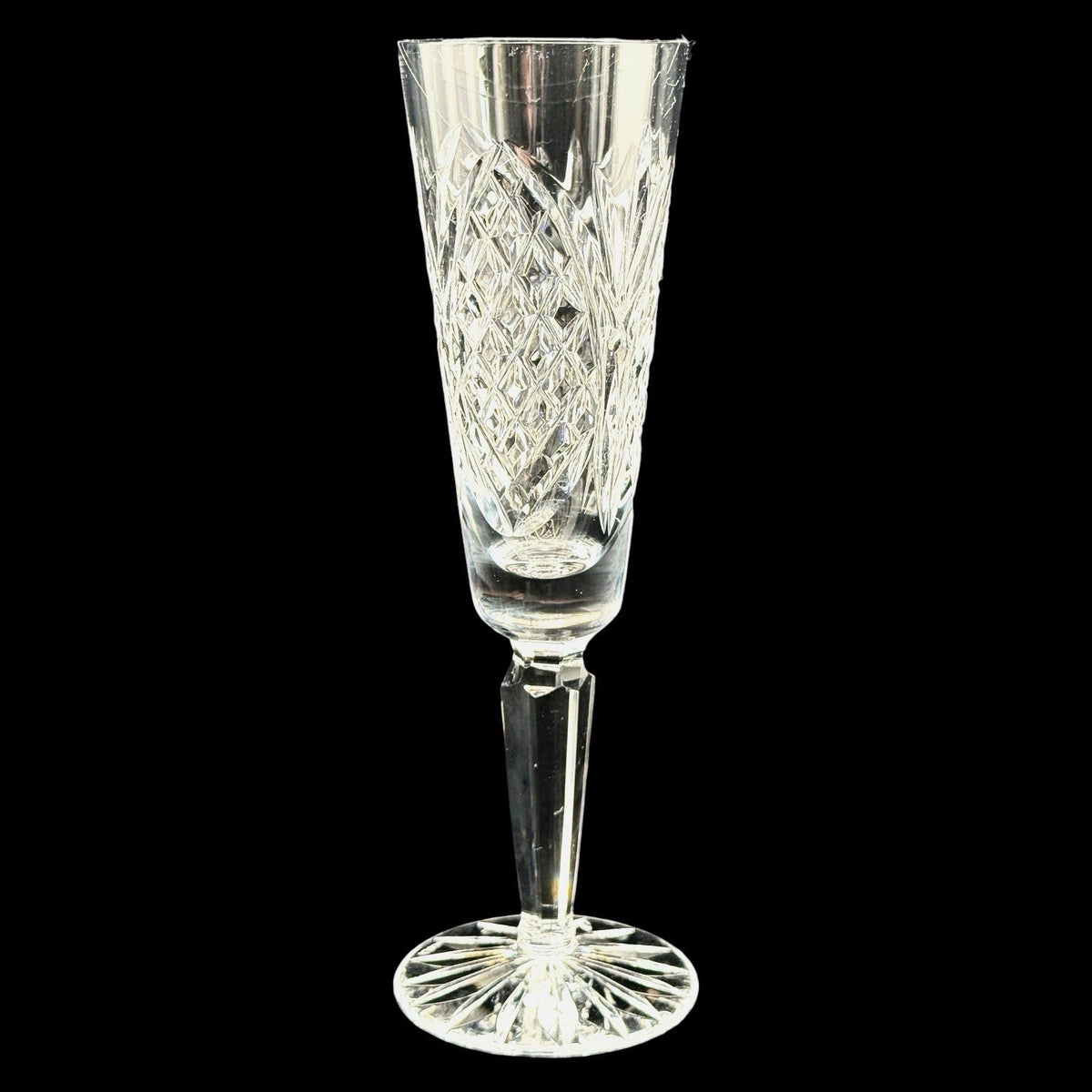 Tipperary Dove Hill Irish Crystal Champagne Flute, 8.25 Inch, Ribbon Ireland