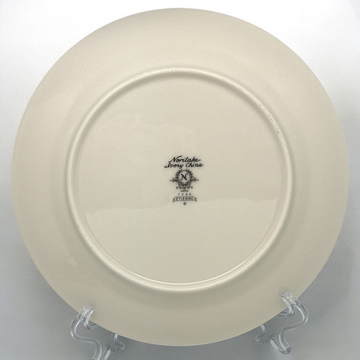 Set of 4 Noritake Ivory China ETIENNE 8 1/2" SALAD PLATES #7260 Japan