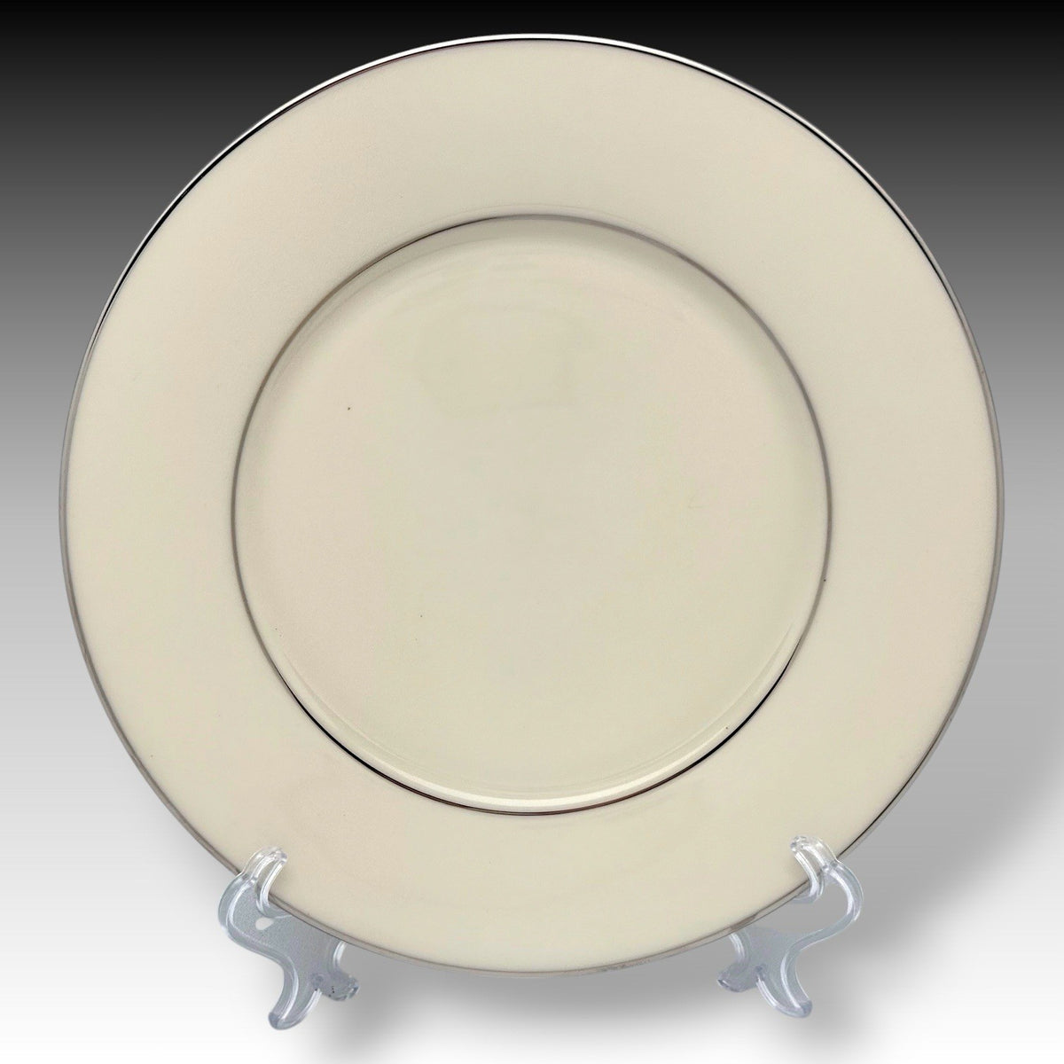 Set of 4 Lenox Maywood Platinum Trim Salad Plates 8.25" Cosmopolitan Collection