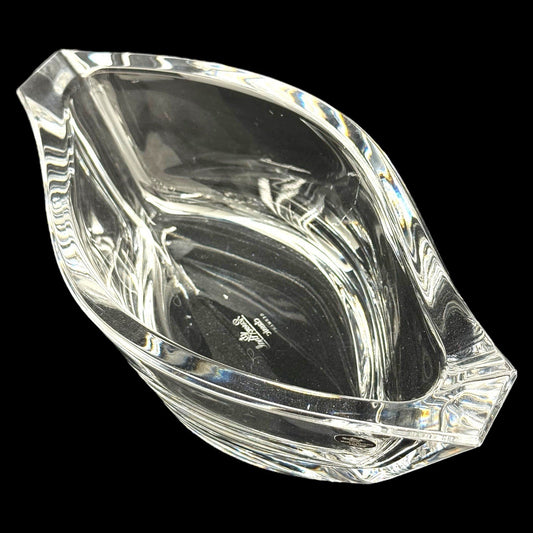 ROSENTHAL Classic Oval Bowl 11" Lead Crystal Germany Vintage 24% Heavy Cut