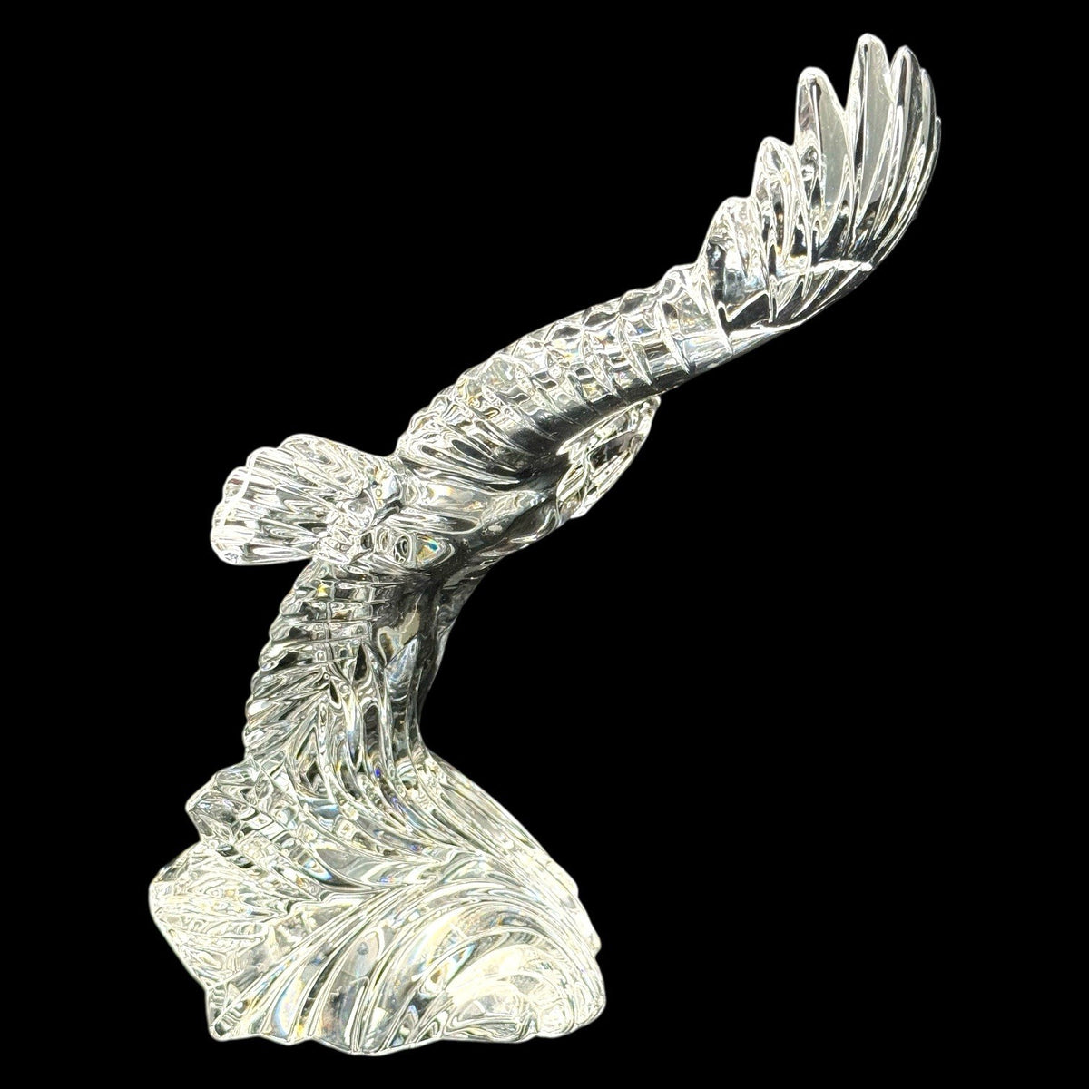 Vintage Lenox Fine Crystal Soaring Eagle Figurine, Made In Germany, Large