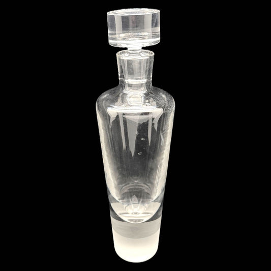 Vintage VERA WANG Decanter for Wedgwood ILLUSION Lead CRYSTAL Clear w/ Stopper