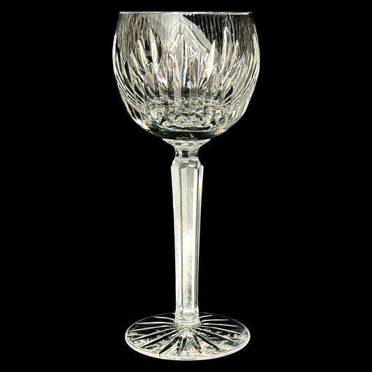 Waterford Crystal Eileen Hock Wine Glass, Signed Ireland 7 3/8 Inch Elegant Stem