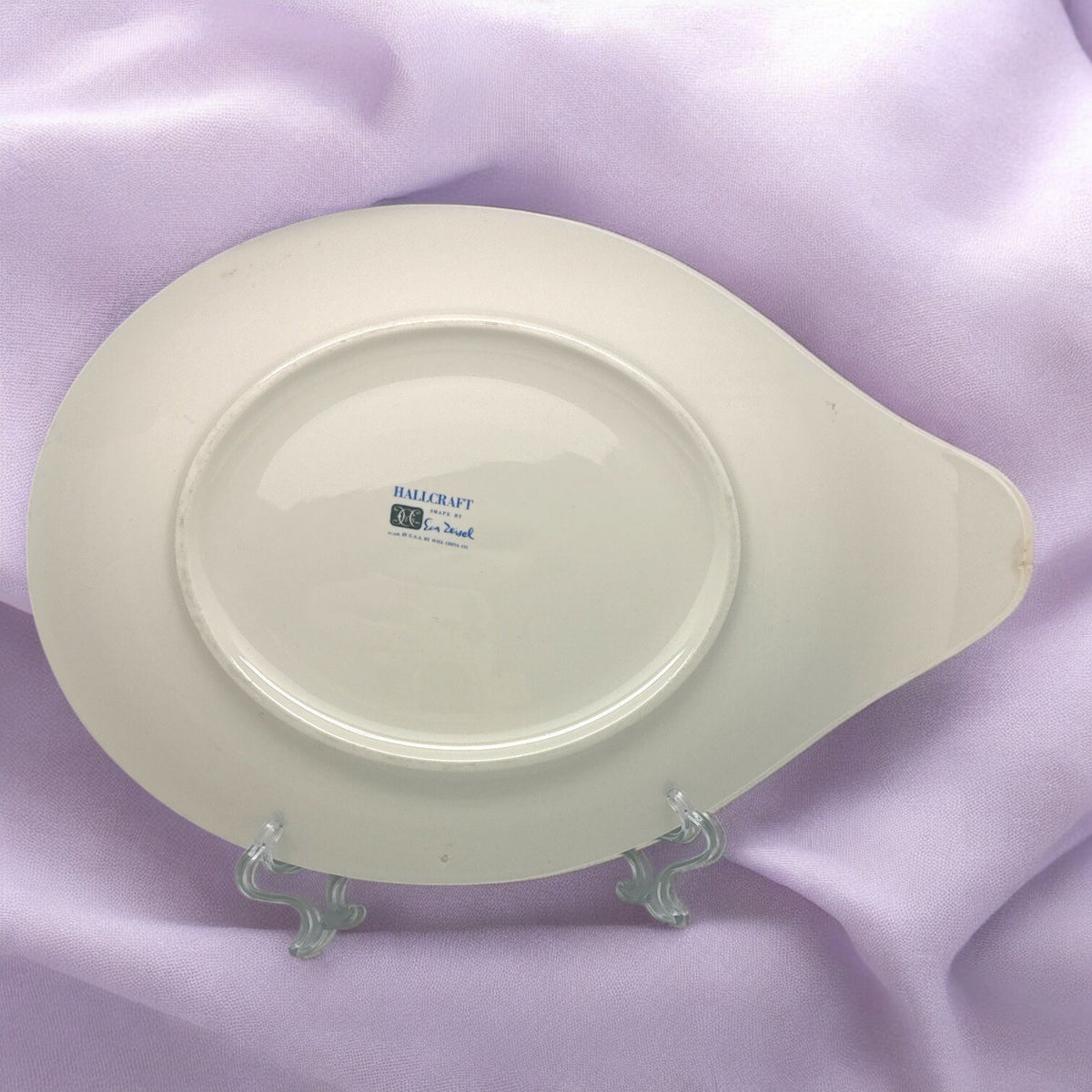 HALL Eva Zeisel HALLCRAFT HALL BOUQUET Lugged SERVING PLATTER  (1952-1957)
