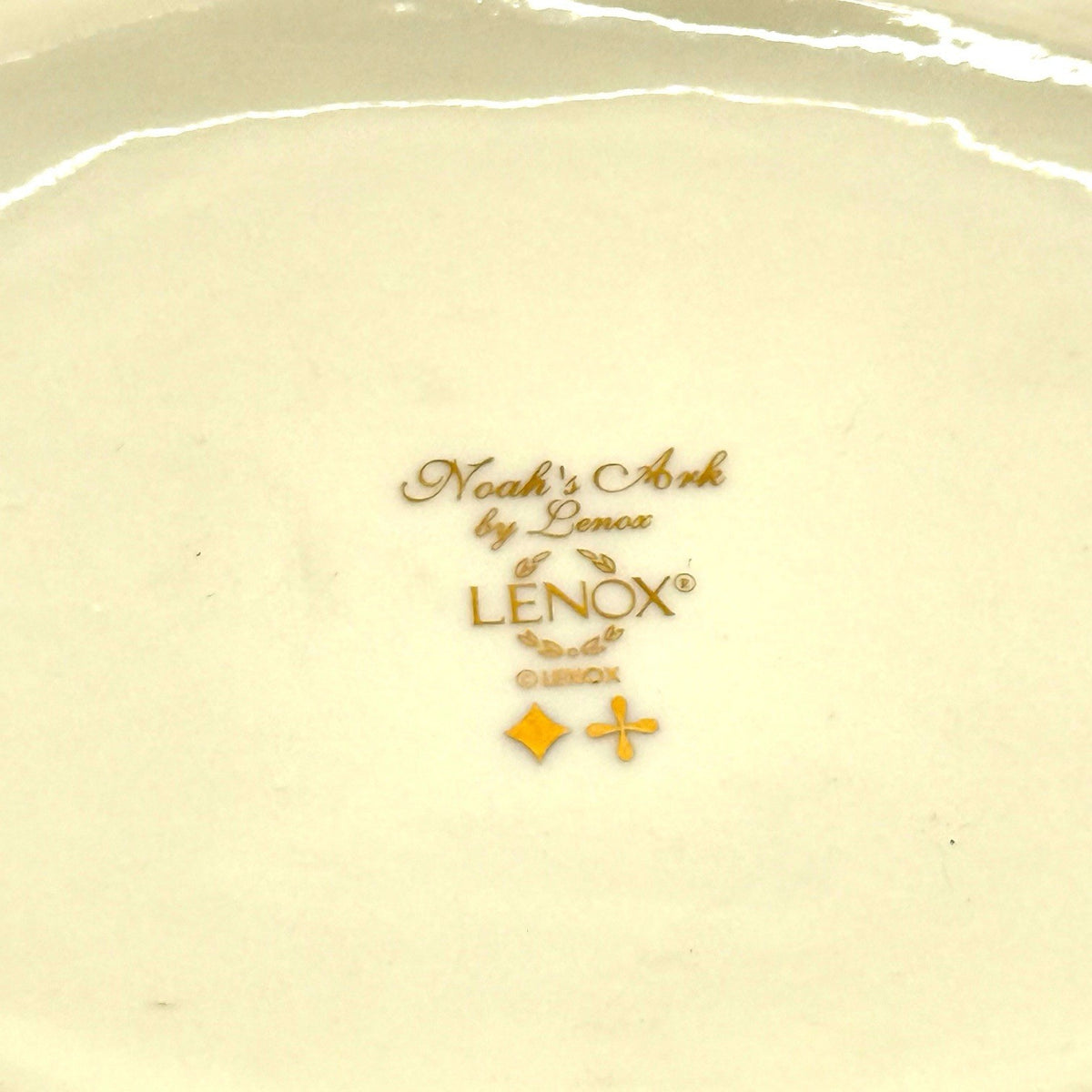 Lenox Noah's Ark Childrens Cup and Bowl Set Porcelain Animals SS Noah Gift