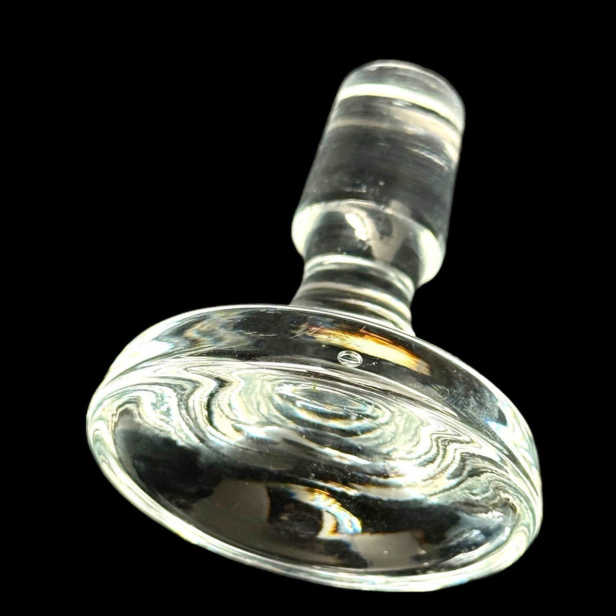 Vintage AMERICAN BRILLIANT Glass Wine Decanter with Stopper MCM 11.5" Tall