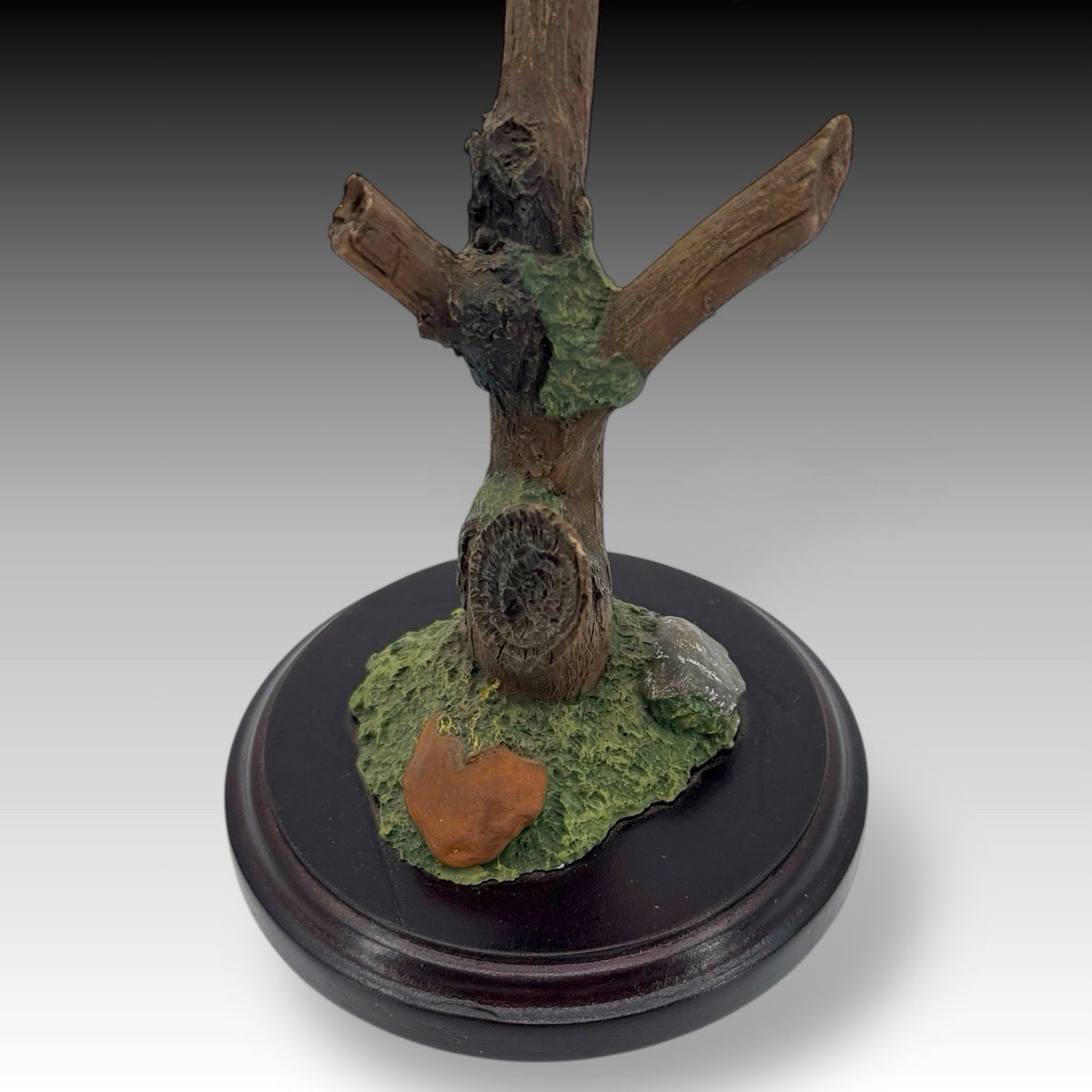 Richard Lamson American Goldfinch Bird Figurine Resin Sculpture on Base - Signed