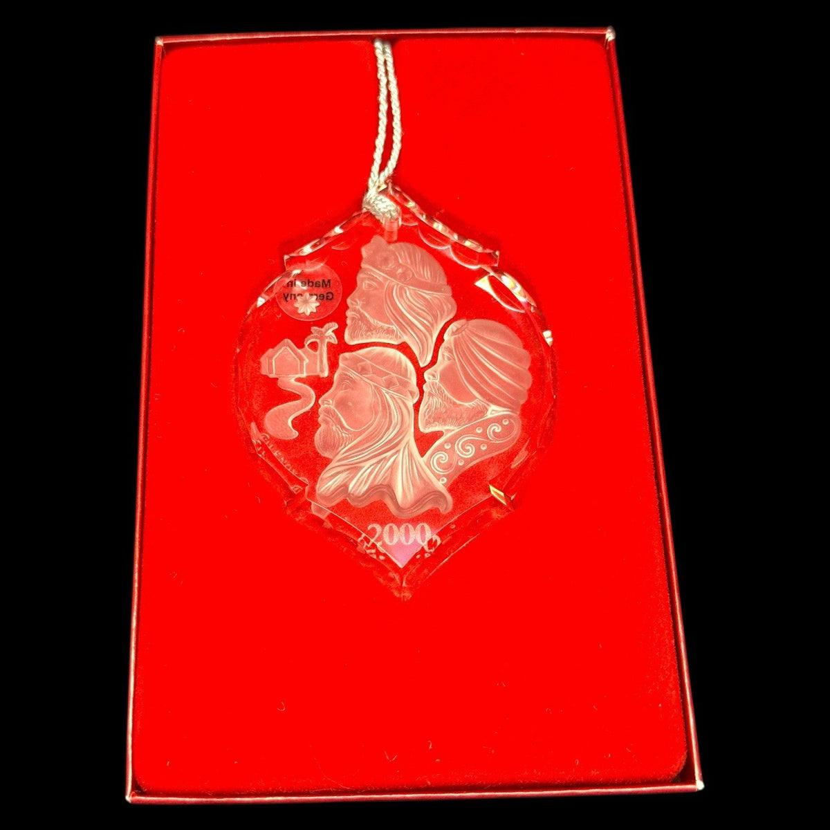 Lenox Inspirationals 2000 Three Kings Treasures of the Heart Crystal Ornament NI