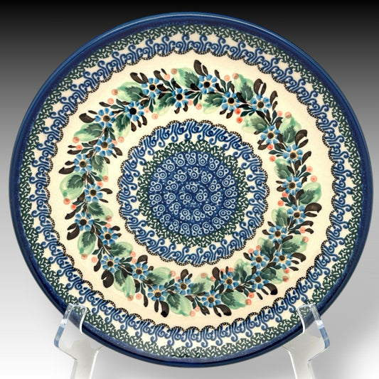 Ceramika Artystyczna UNIKAT Polish Pottery 10.5" Plate Krystyna Deptuła 1318