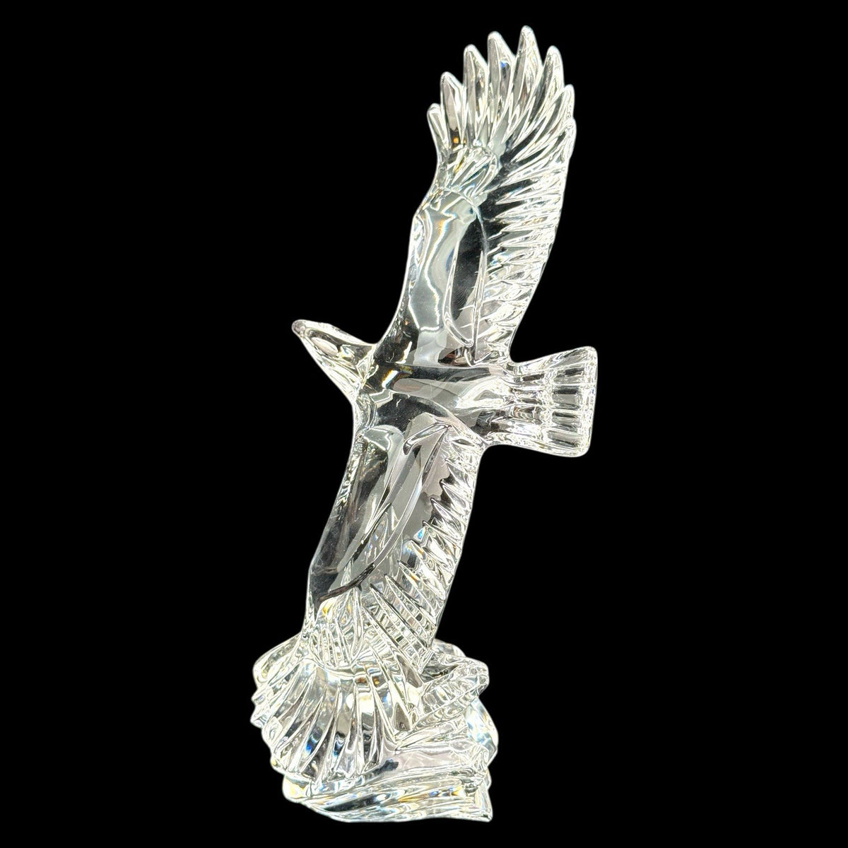 Vintage Lenox Fine Crystal Soaring Eagle Figurine, Made In Germany, Large
