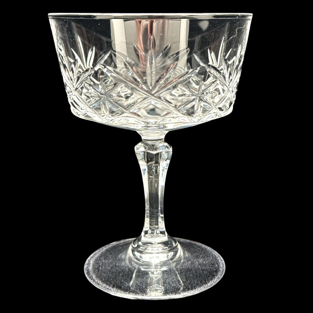 Set of 6 D'Arques Durand Chantilly Crystal SHERBET GLASSES France 5" 7 oz EUC
