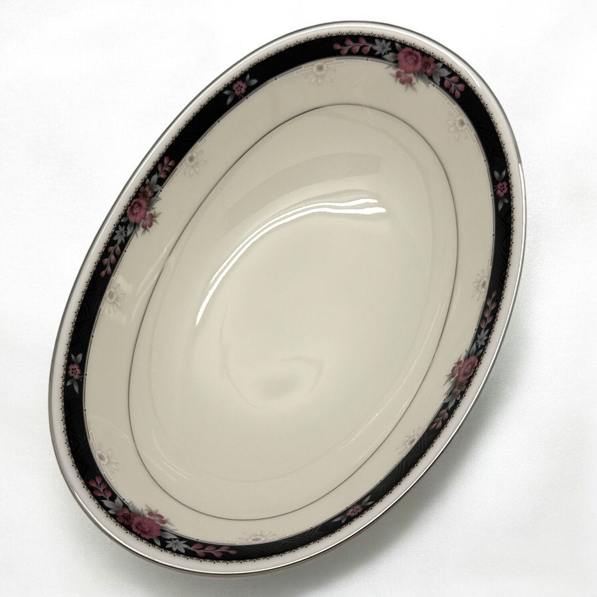 Vintage Noritake Ivory China ETIENNE 7260 9.75” Long OVAL VEGETABLE BOWL
