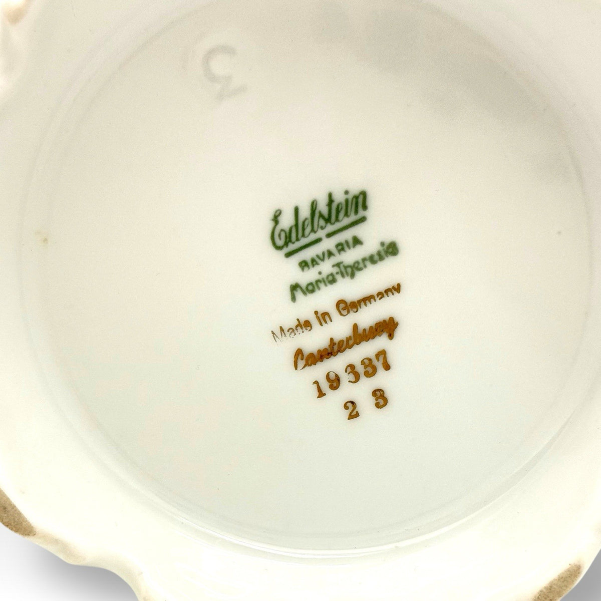 7 Cup Edelstein Bavaria Maria-Theresia “Canterbury” Coffee Pot Gilding Germany