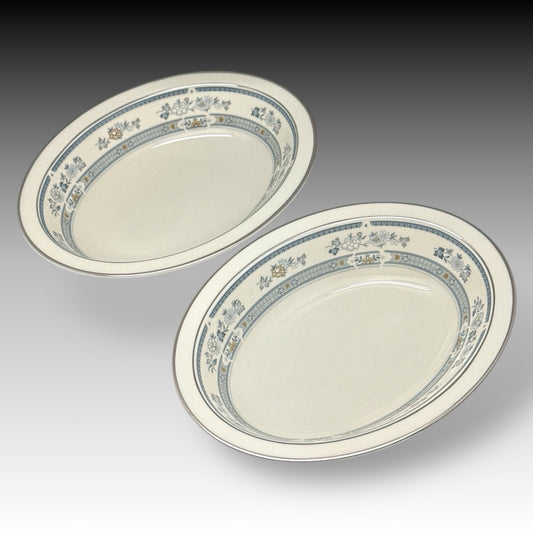 Minton PENROSE 2 Oval Vegetable Bowls FINE BONE CHINA England ROYAL DOULTON 1976