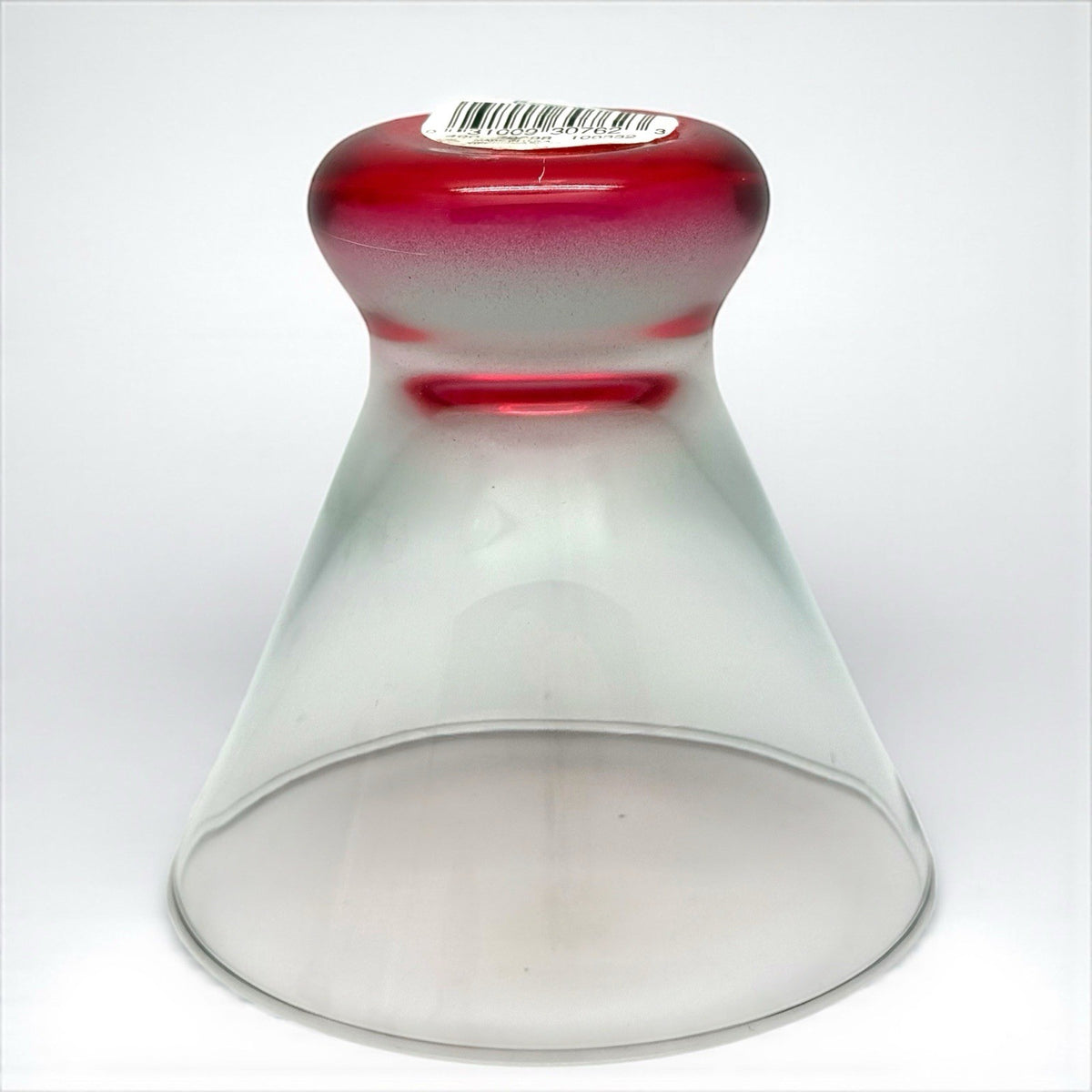 LIBBEY Red Hots Martini Glasses Set of 4 Ruby Red Base Holiday Cocktail Barware