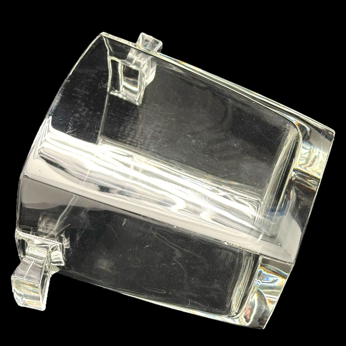 Vintage Luminarc Verrerie d’Arques Crystal Ice Bucket w/Handles France Barware