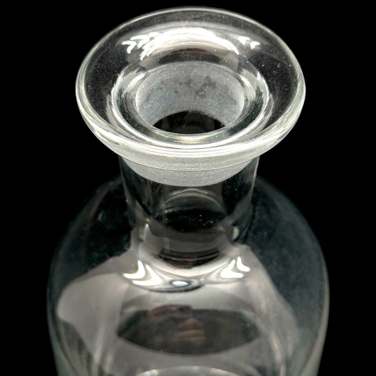 Vintage AMERICAN BRILLIANT Glass Wine Decanter with Stopper MCM 11.5" Tall