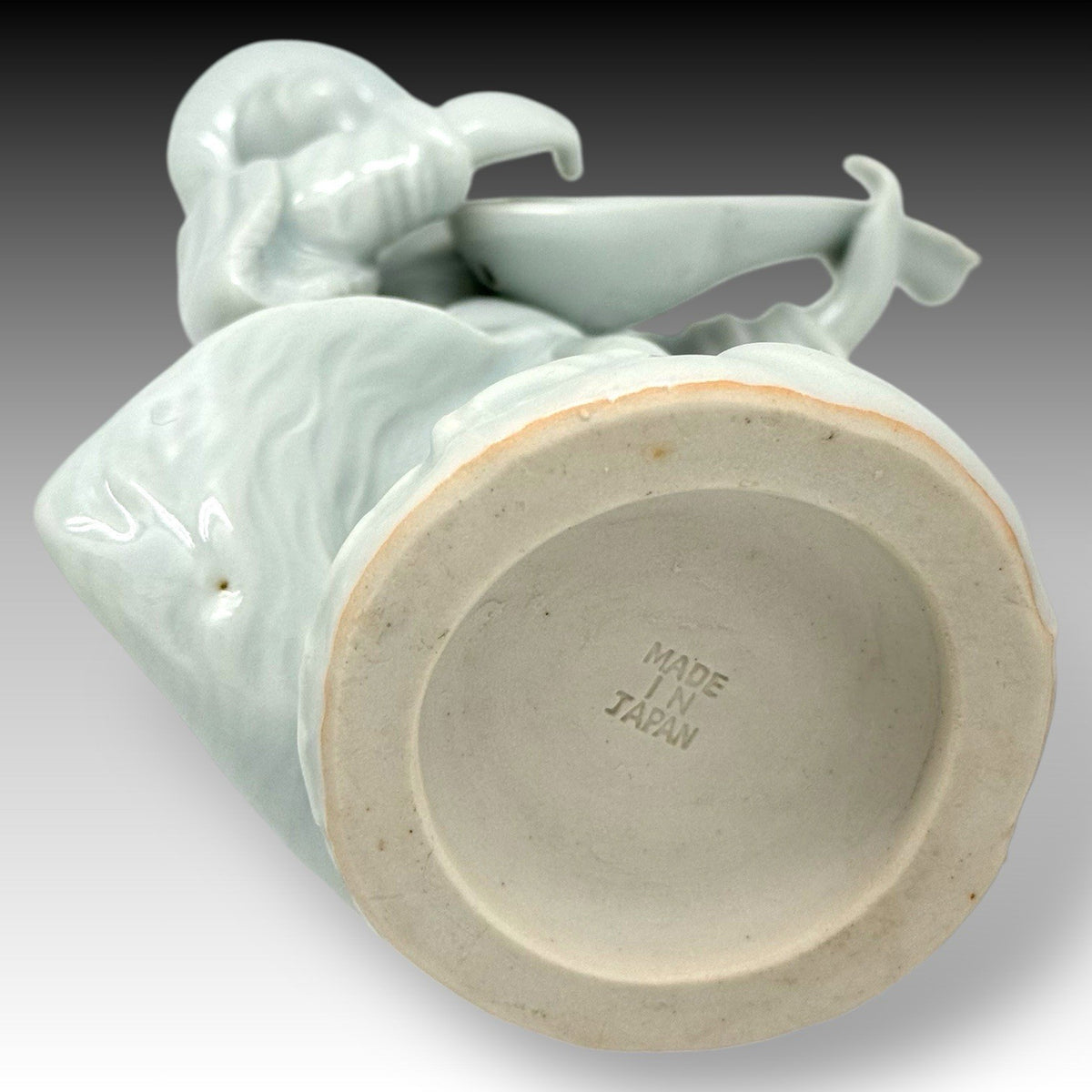 Vintage Blanc De Chine Chinese Scholar Musician Figurine With Lute Japan 7 Inch