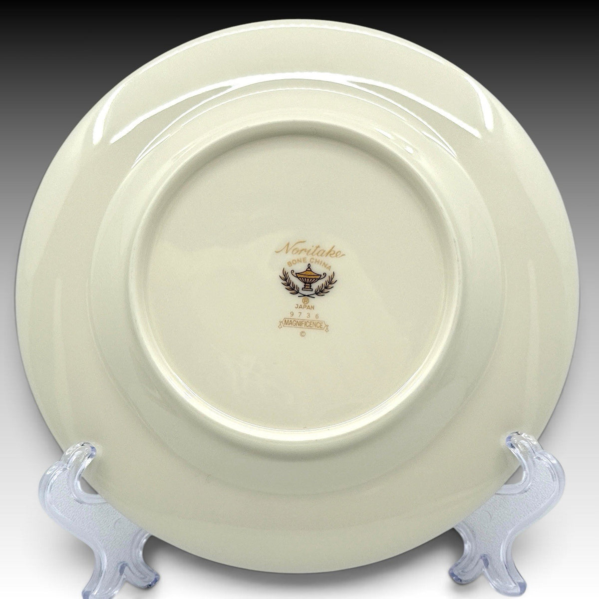 Noritake Magnificence 9736 Bread & Butter Plates Set 5 Bone China Gold Trim 6.5"
