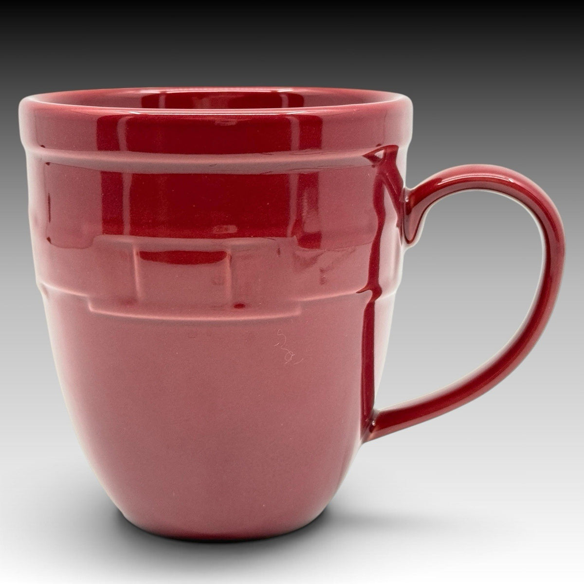 Longaberger Woven Traditions Paprika Jumbo 20 Oz Mug Pottery Coffee Cup USA