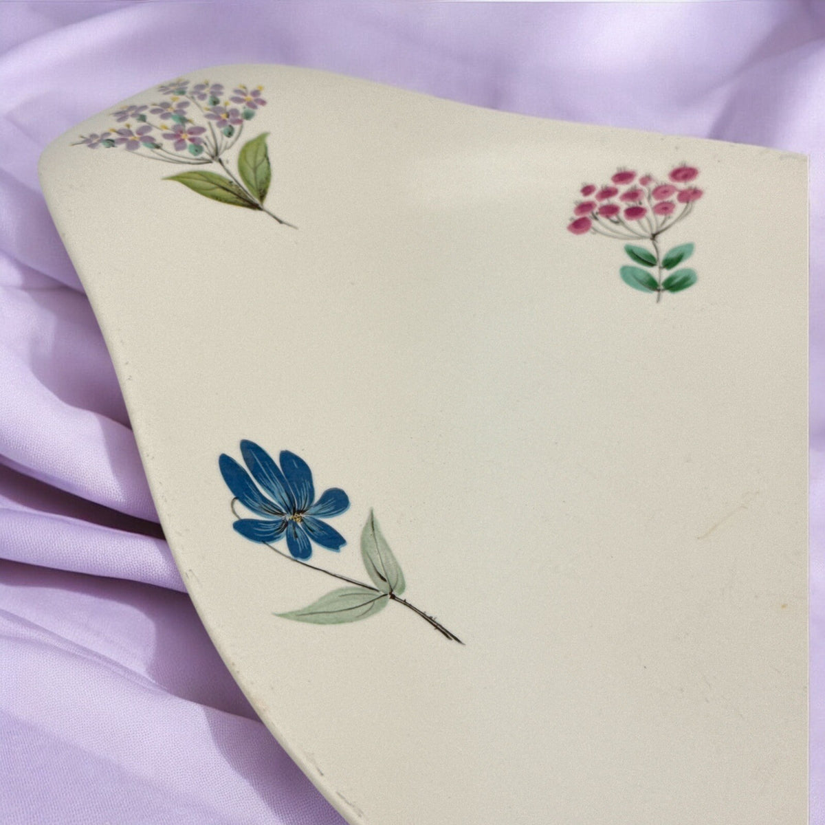 HALL Eva Zeisel HALLCRAFT HALL BOUQUET Lugged SERVING PLATTER  (1952-1957)