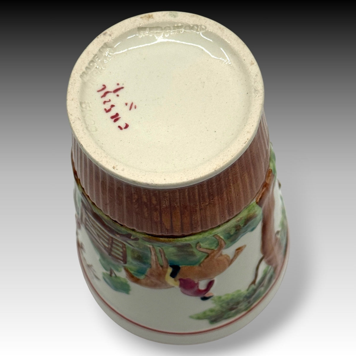 Wedgwood D'Ye Ken John Peel Fox Hunt Relief Tumbler England, Vintage Cup