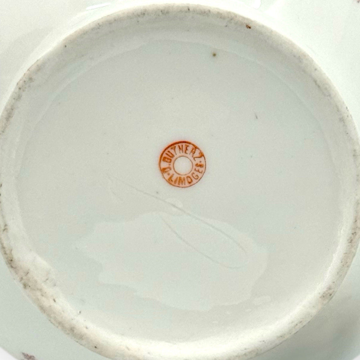 Oscar Gutherz Limoges Sugar Bowl Floral Hand Painted Gold Trim Antique France