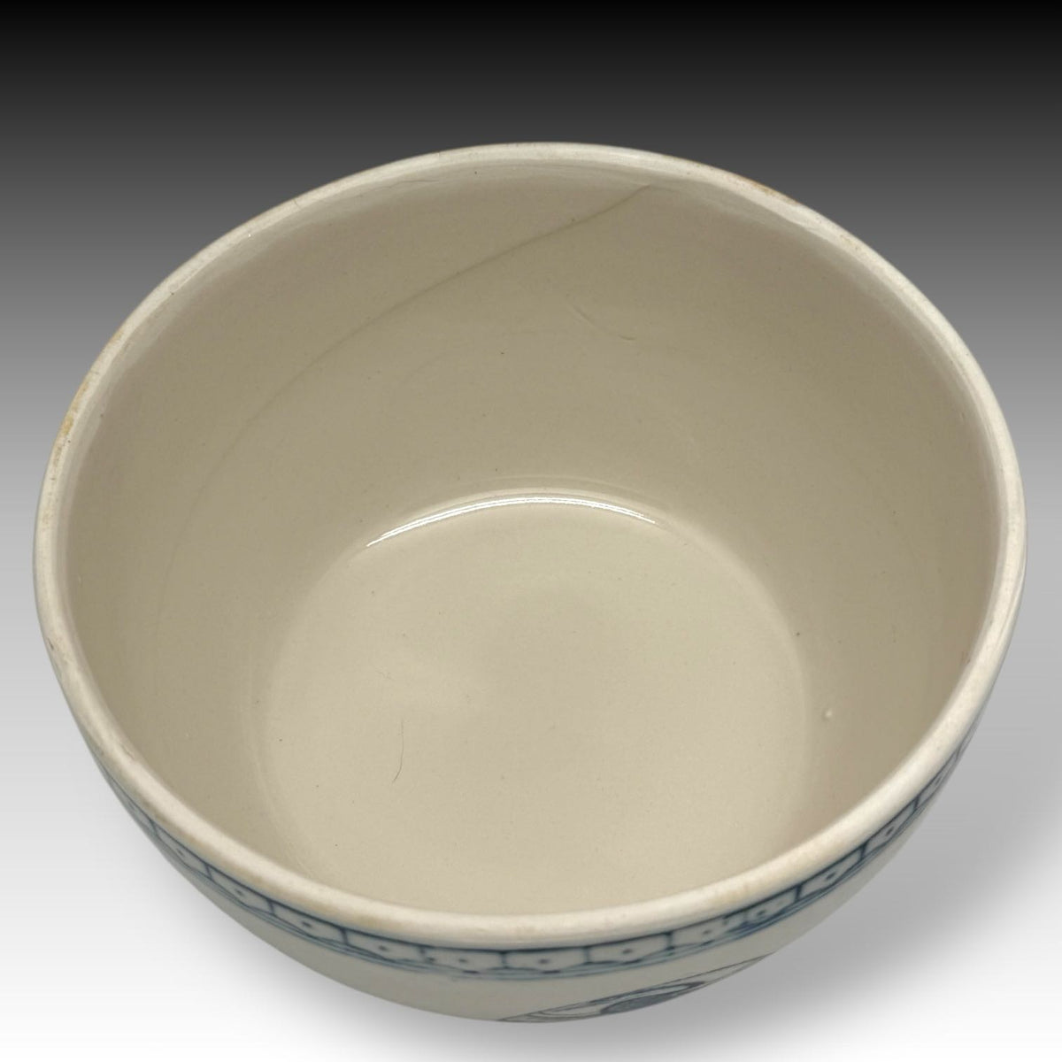 Vintage CHINESE PORCELAIN RICE BOWL Crane Design Asian Tableware