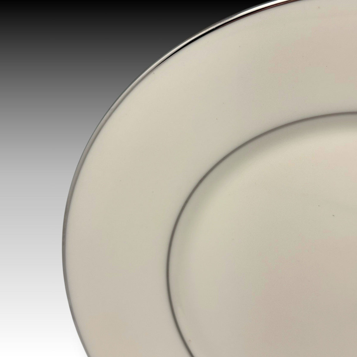 Set of 4 Lenox Maywood Platinum Trim Salad Plates 8.25" Cosmopolitan Collection