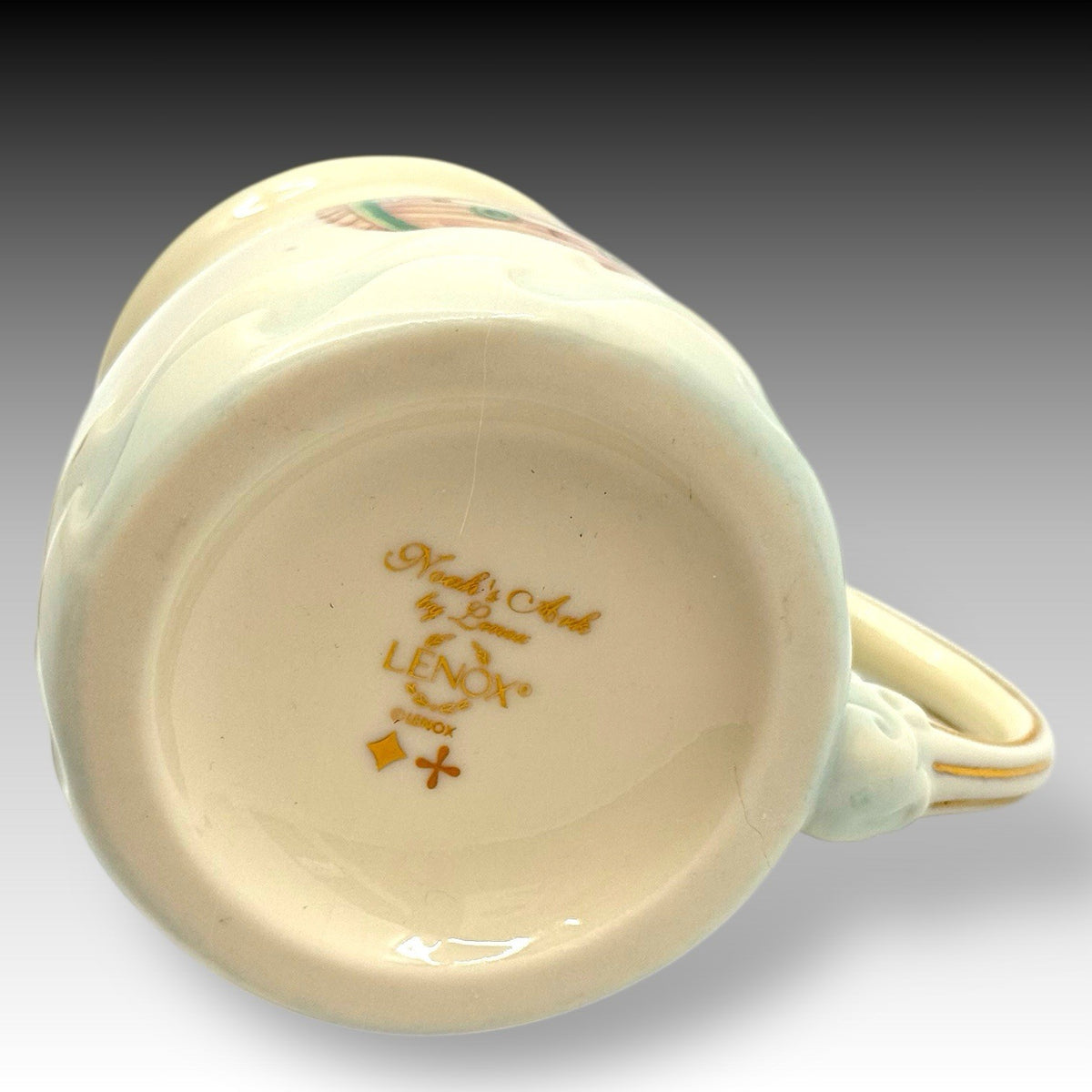 Lenox Noah's Ark Childrens Cup and Bowl Set Porcelain Animals SS Noah Gift
