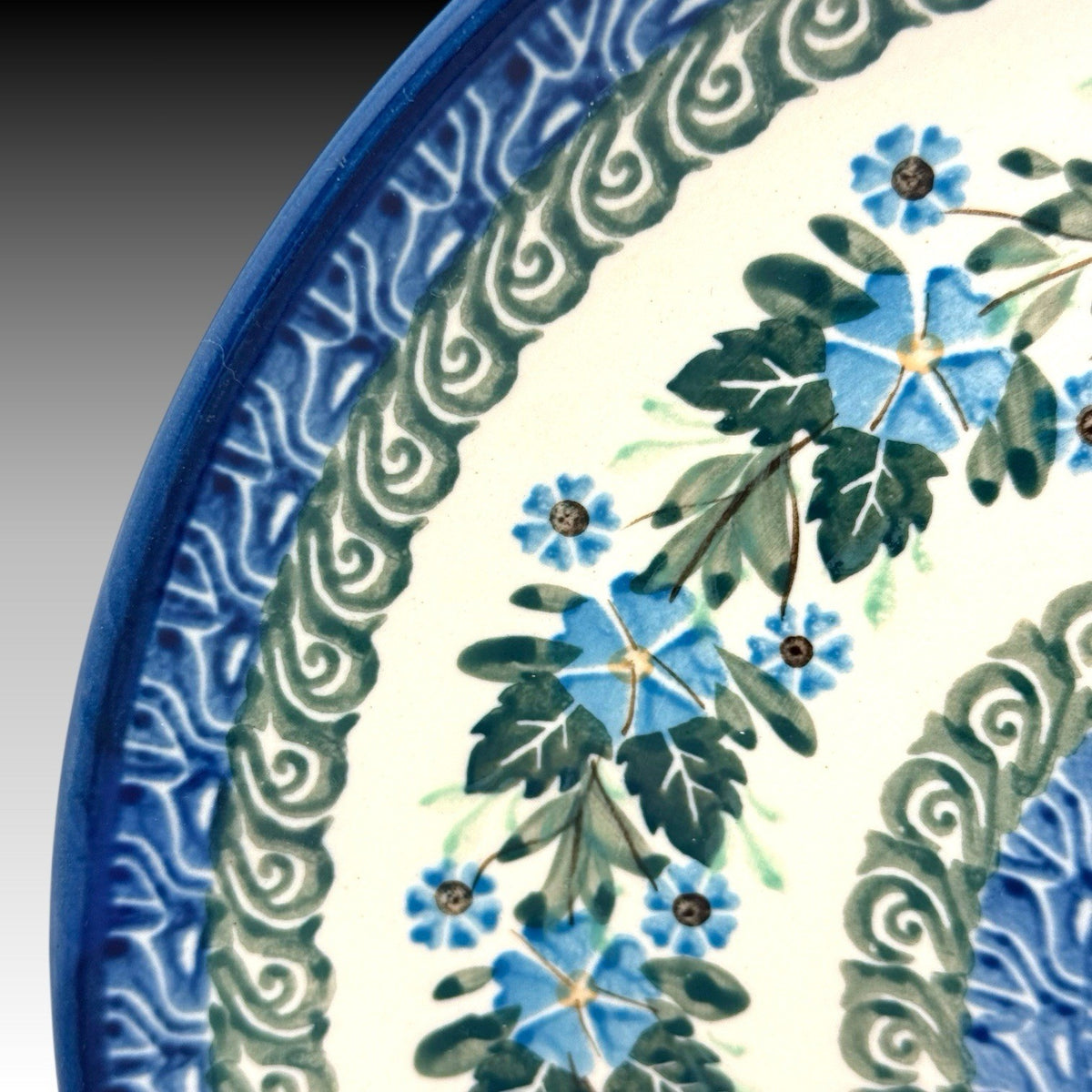 Ceramika Artystyczna UNIKAT Polish Pottery 10.5" Dinner Plate Krystyna Deptuła