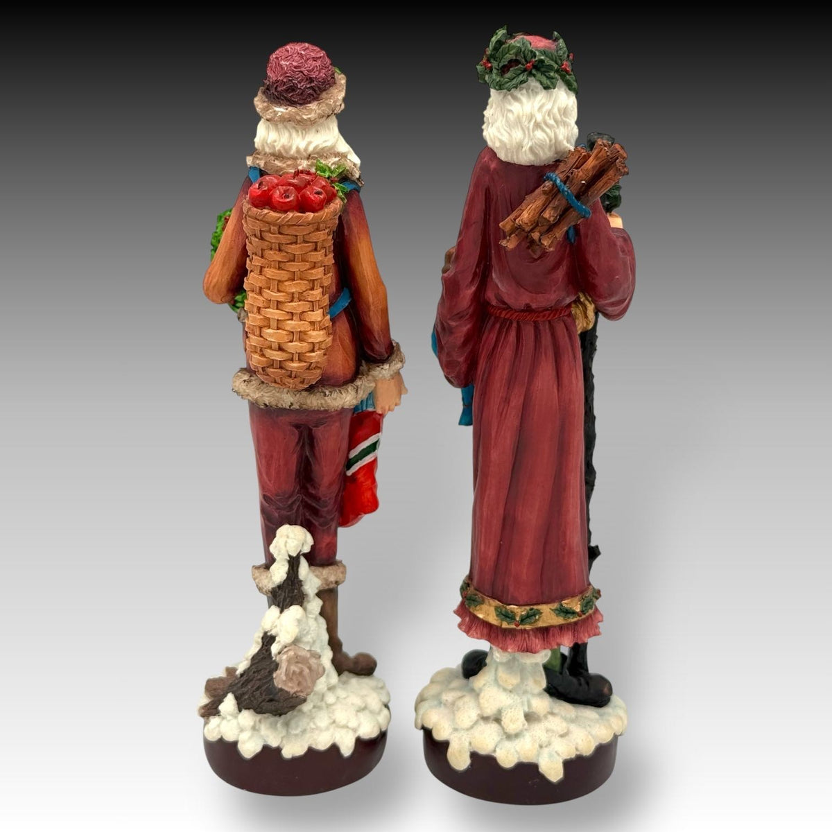 Pair of Galleria Lucchese CHRISTMAS PENCIL SANTAS 1840 & 1860 from Roman Boxed