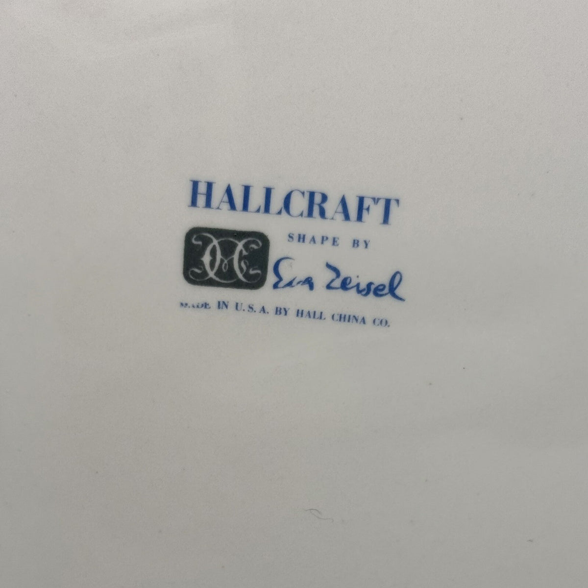 HALL Eva Zeisel HALLCRAFT HALL BOUQUET Lugged SERVING PLATTER  (1952-1957)