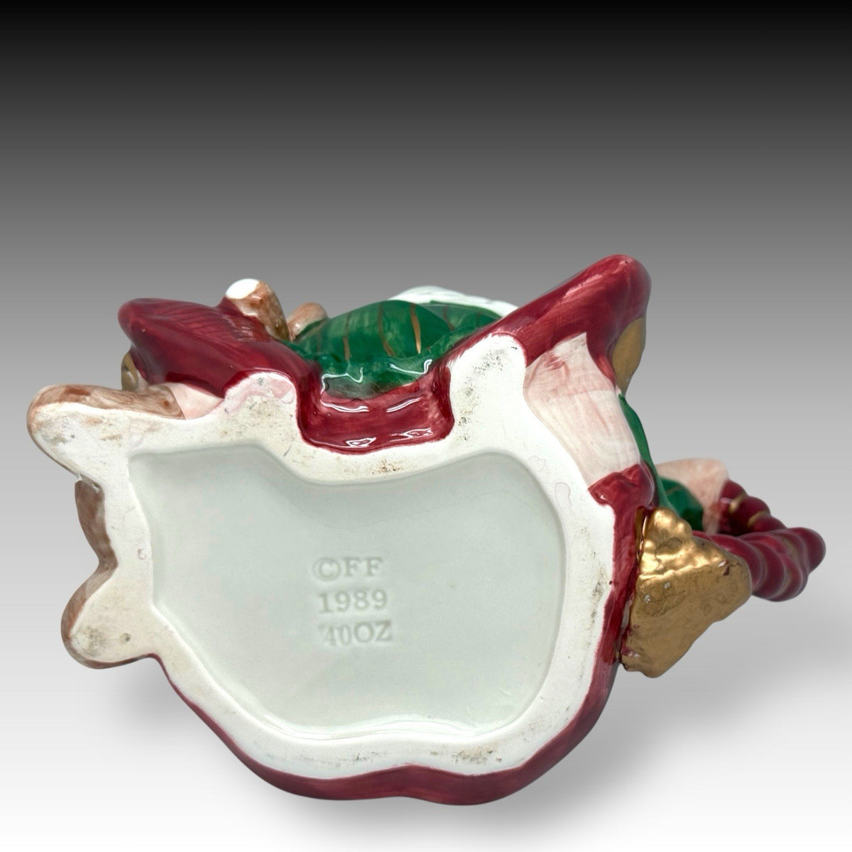Vintage 1989 Fitz and Floyd SANTA ELVES Christmas Teapot Old World Style 40 oz