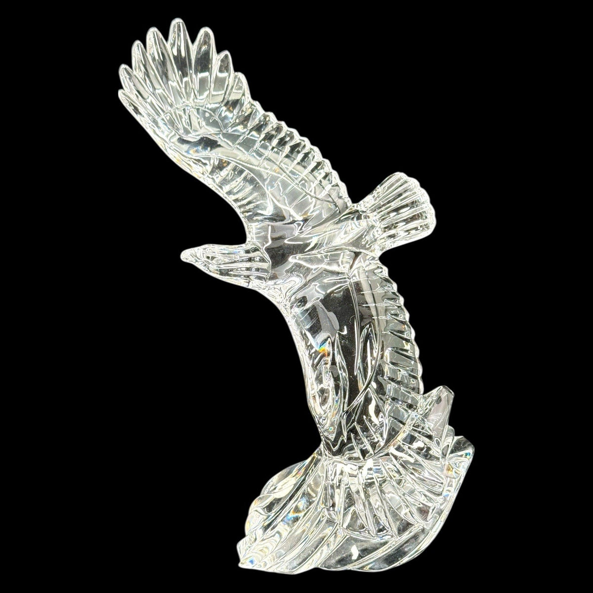 Vintage Lenox Fine Crystal Soaring Eagle Figurine, Made In Germany, Large